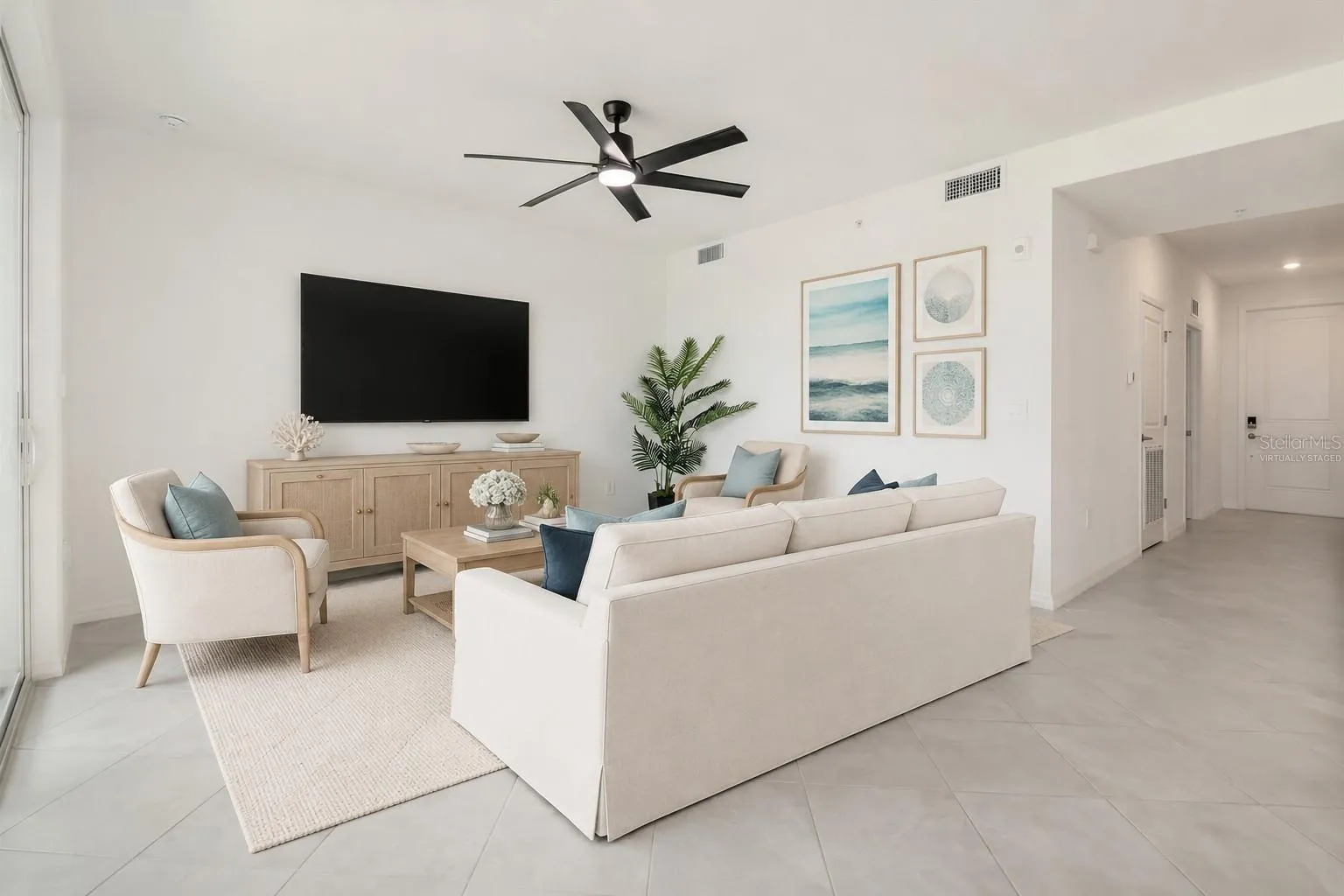 VIRTUALLY STAGED LIVING ROOM