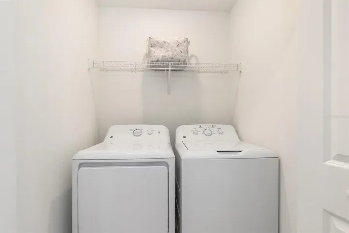 Laundry Closet in the unit.