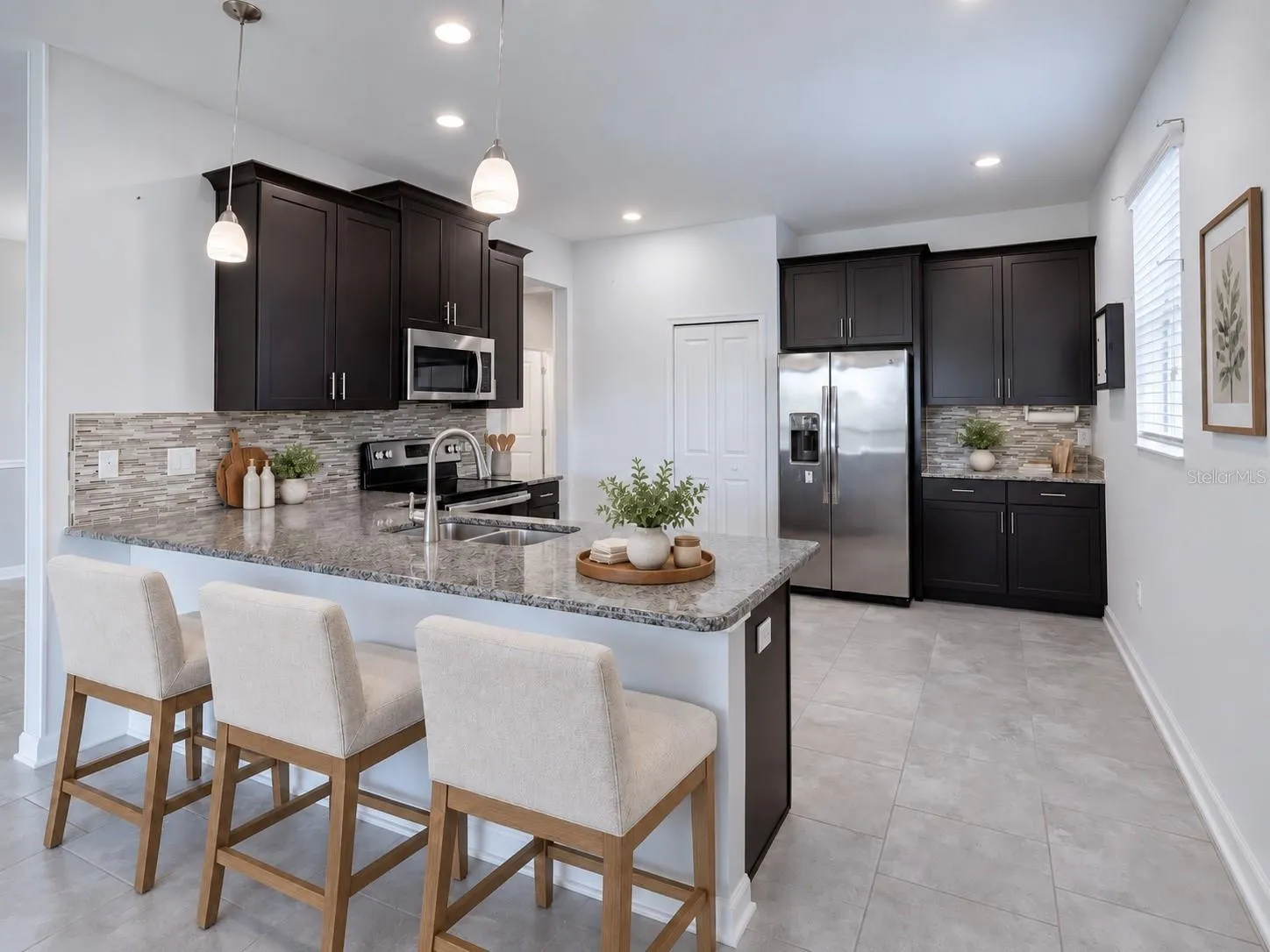 Virtual staged kitchen