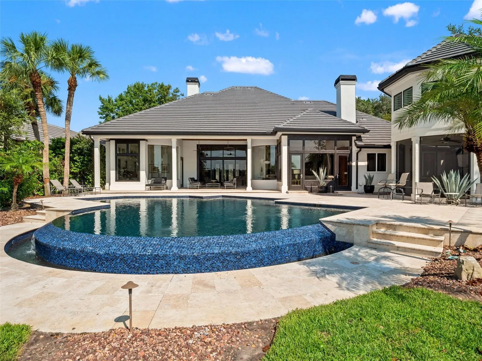 Large Custom Infinity Edge Pool