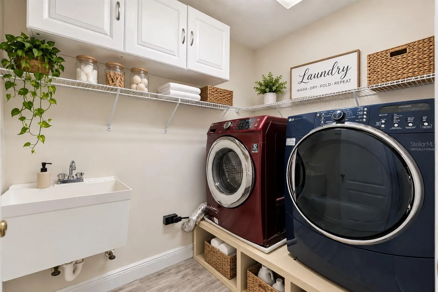 Laundry Room - virtually staged
