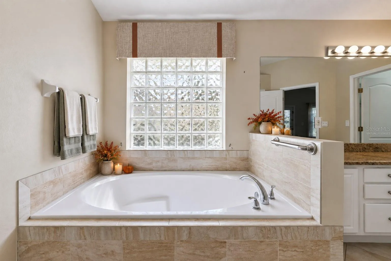 Primary Bathroom - Virtually staged