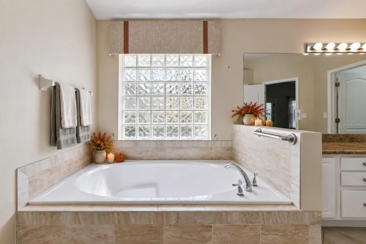 Primary Bathroom - Virtually staged