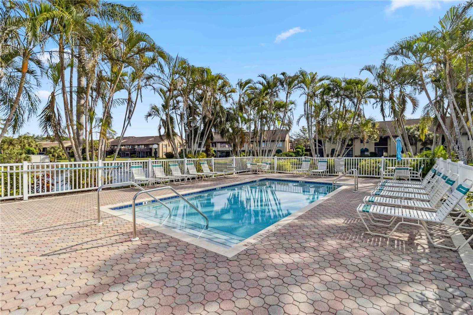 small heated community pool