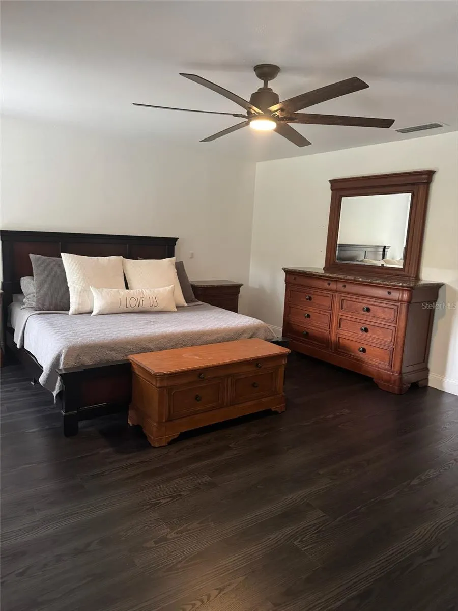 Primary Bedroom with King Bed.