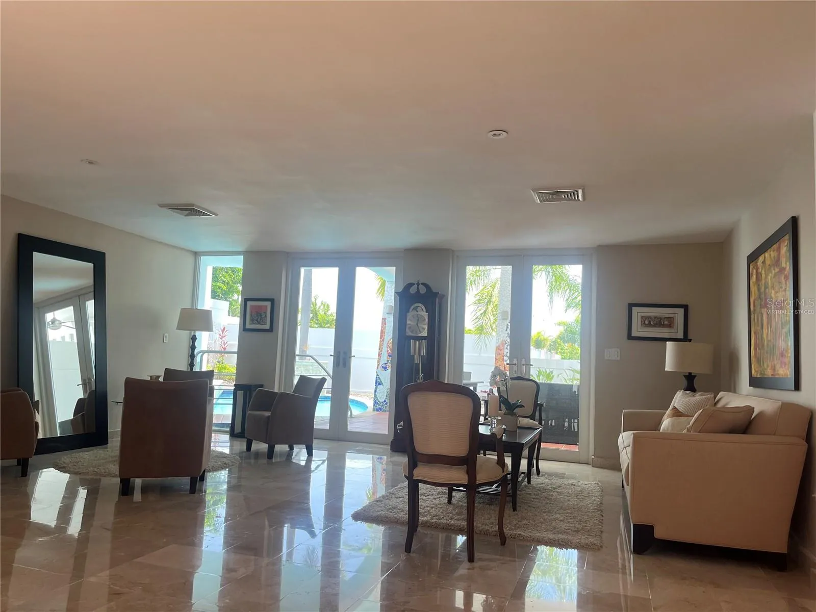 virtually staged - Drawing room area