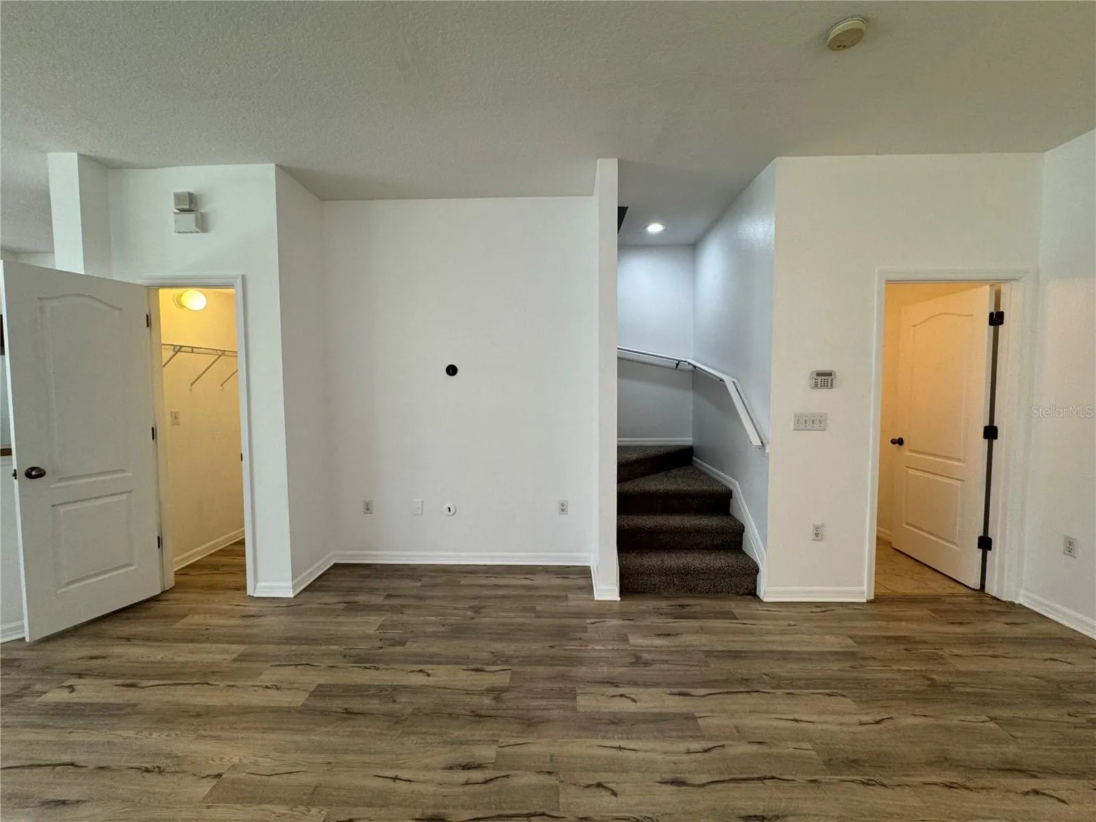 Storage room under stairwell.