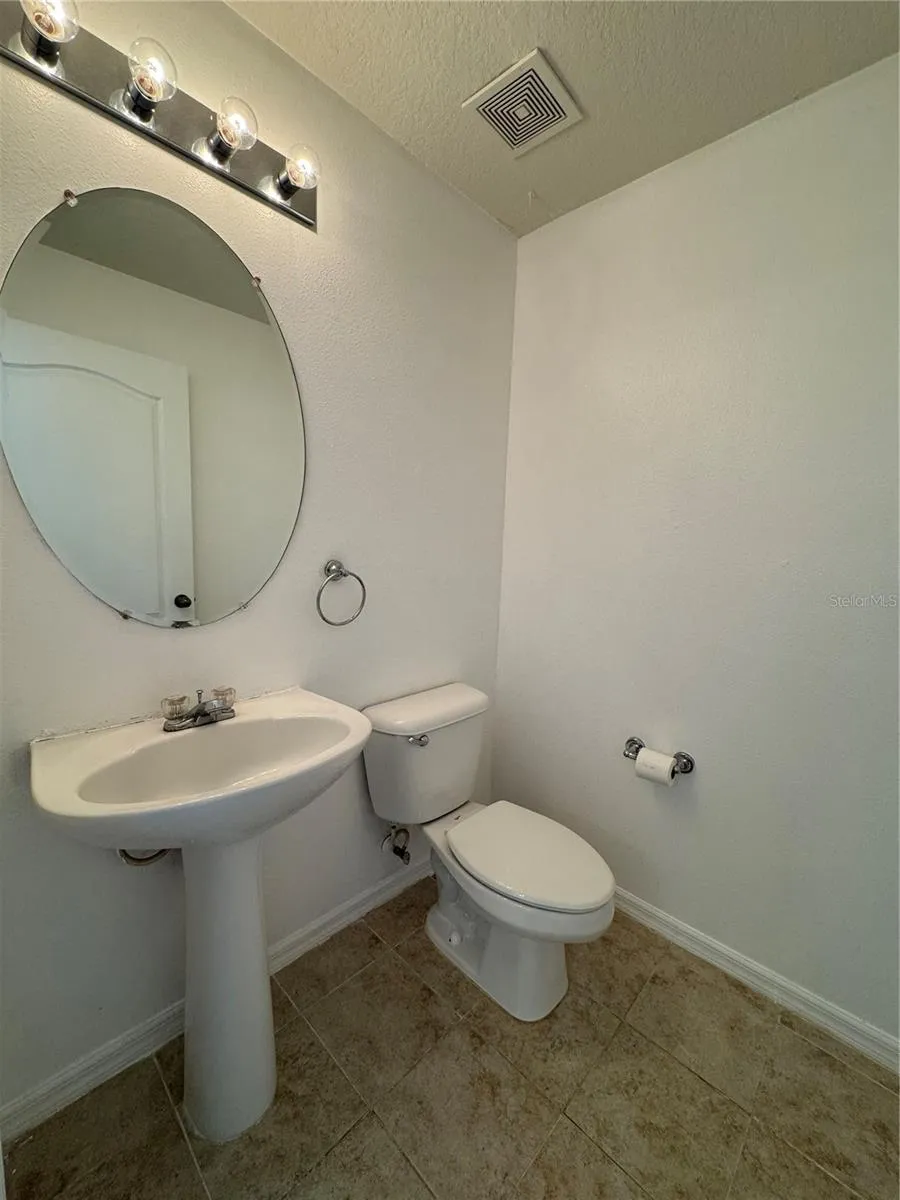 Half bath on first floor.