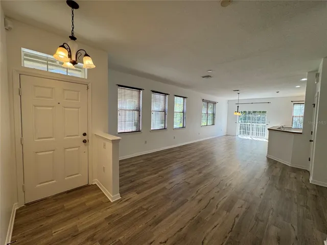 Spacious living &amp; dining combination.