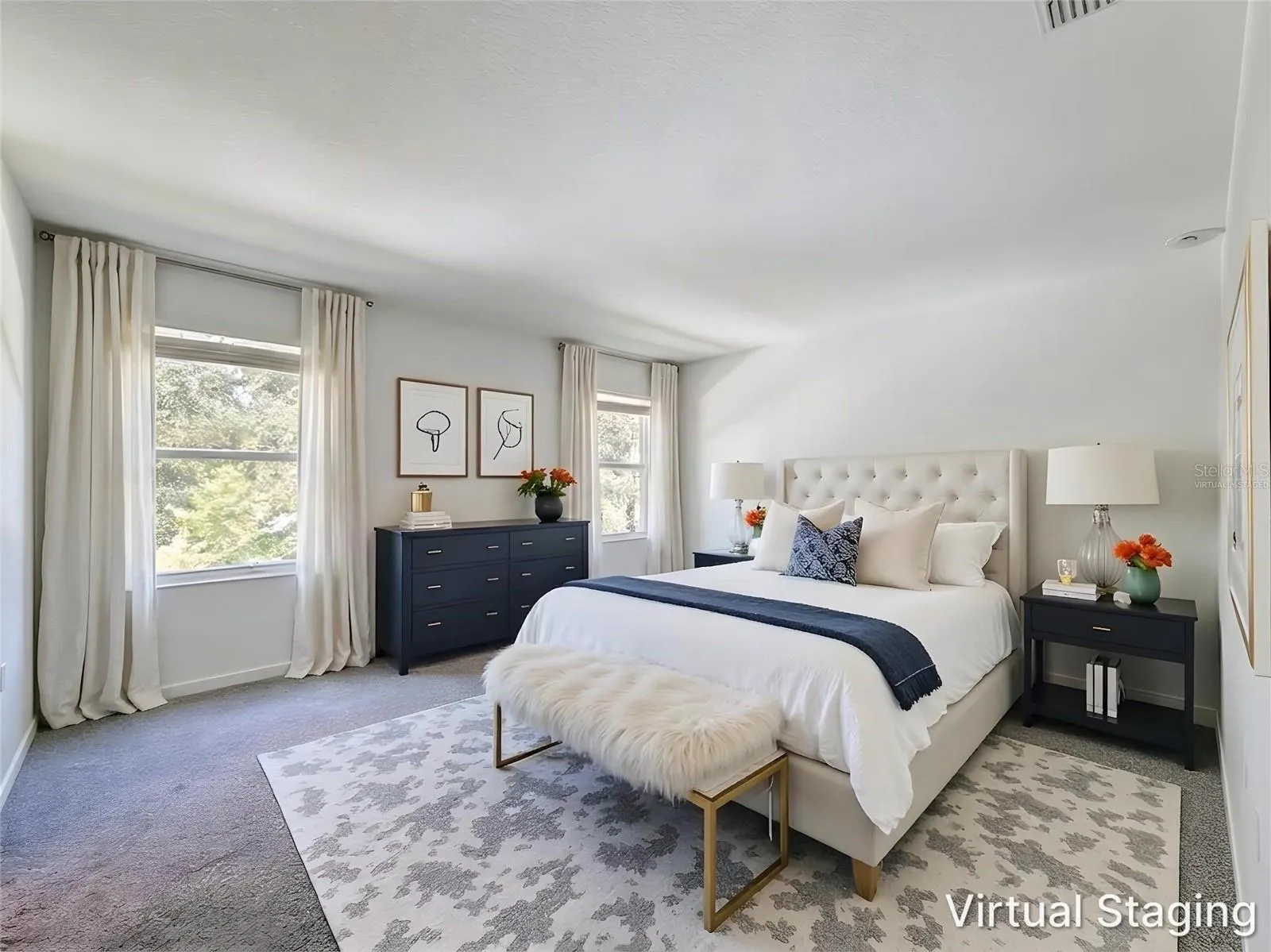 Primary Bedroom- Virtually Staged