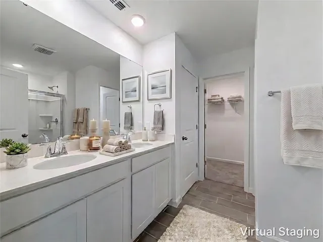 Primary Bathroom- Virtually Staged