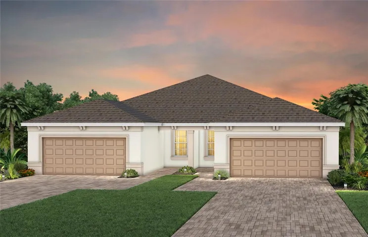 Exterior Design. Artistic rendering for this new construction home. Pictures are for illustrative purposes only. Elevations, colors and options may vary.