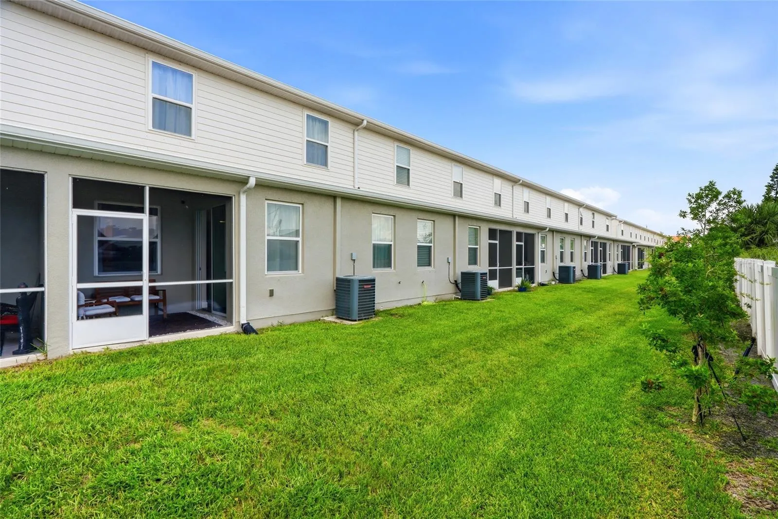 Well maintained back of the building area