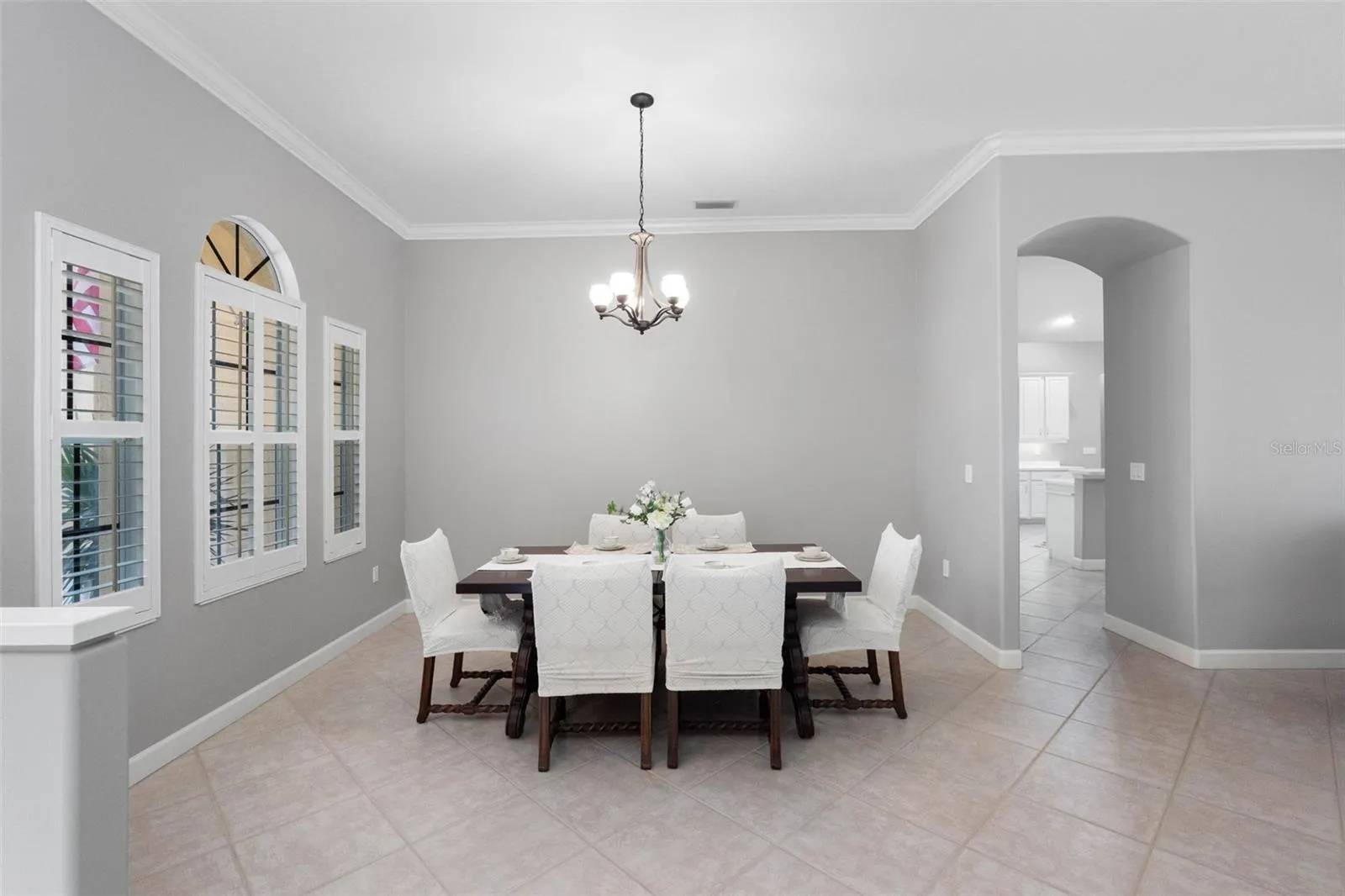 Dining Area with hallway lead to Kitchen