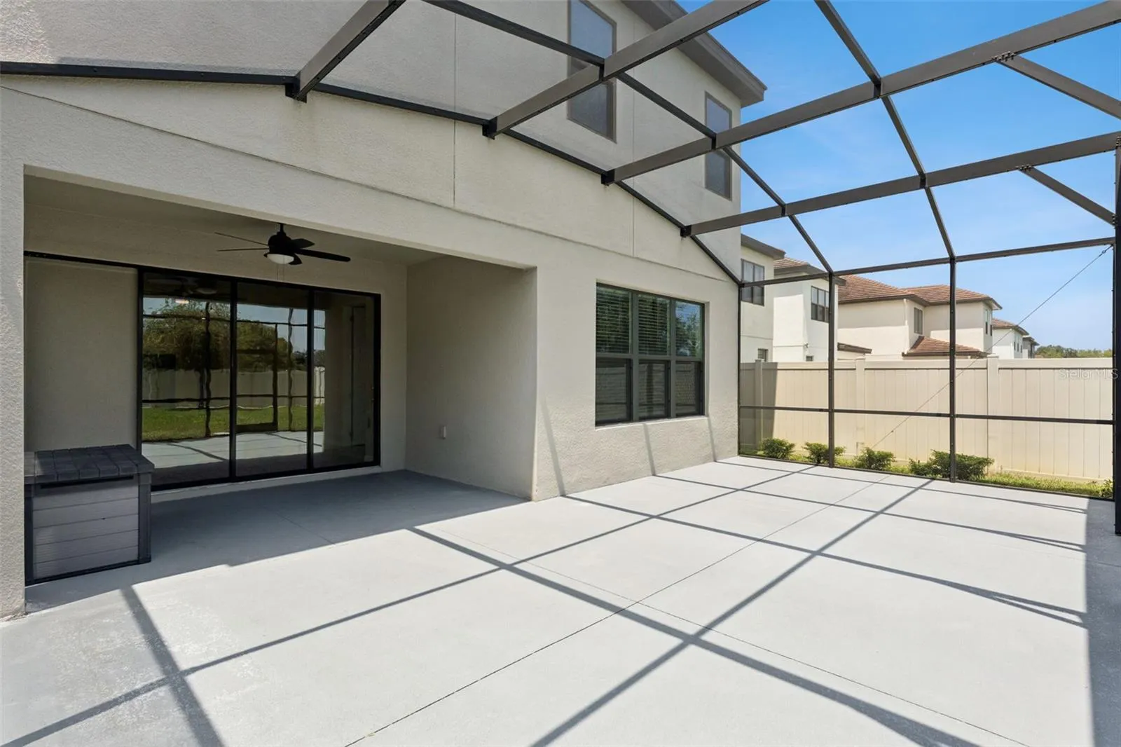 Screened Outdoor Living – Spacious screened patio offers a generous covered area with direct access to the interior and plenty of room for outdoor seating and dining.