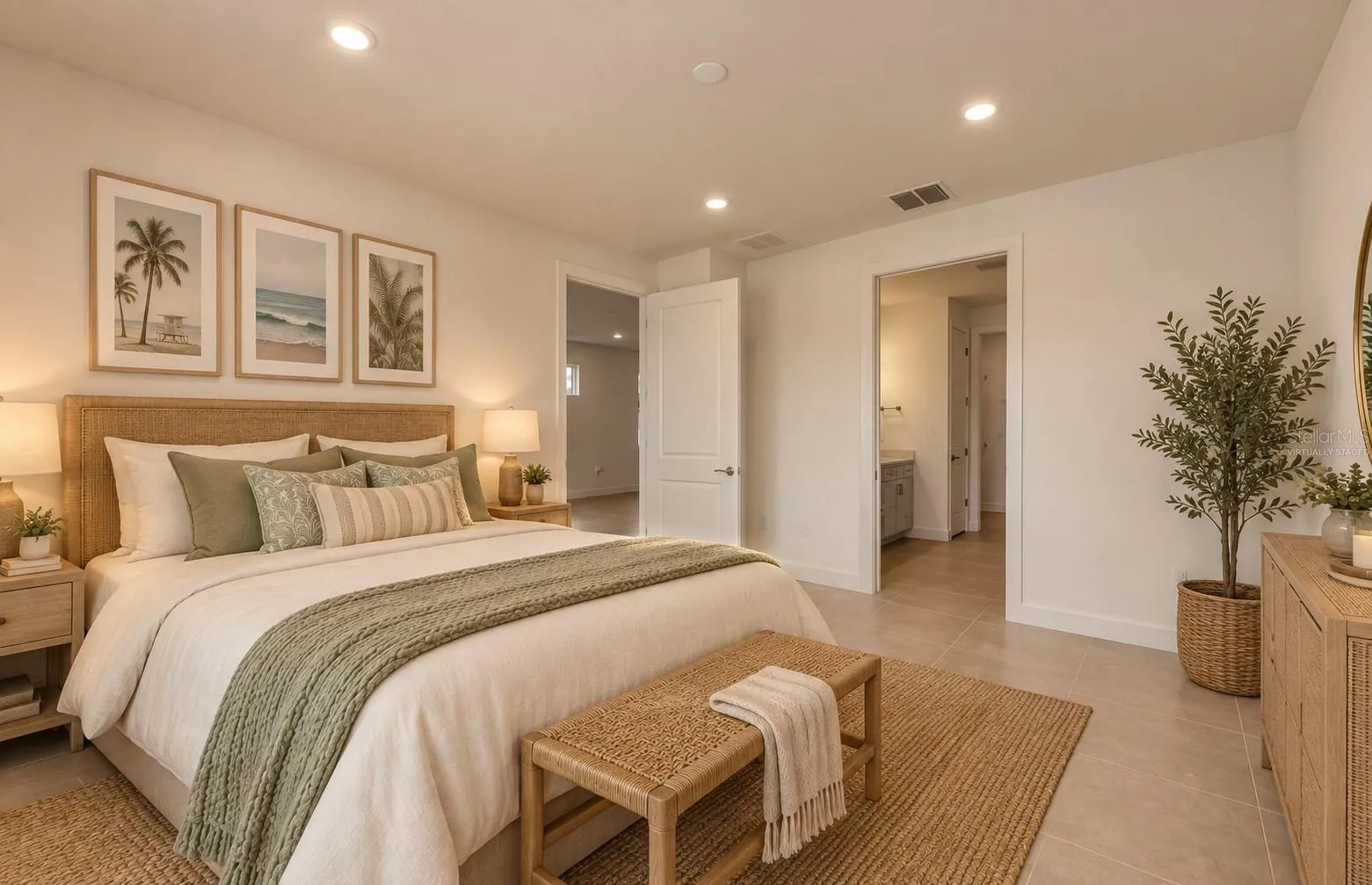Virtually staged of actual home.