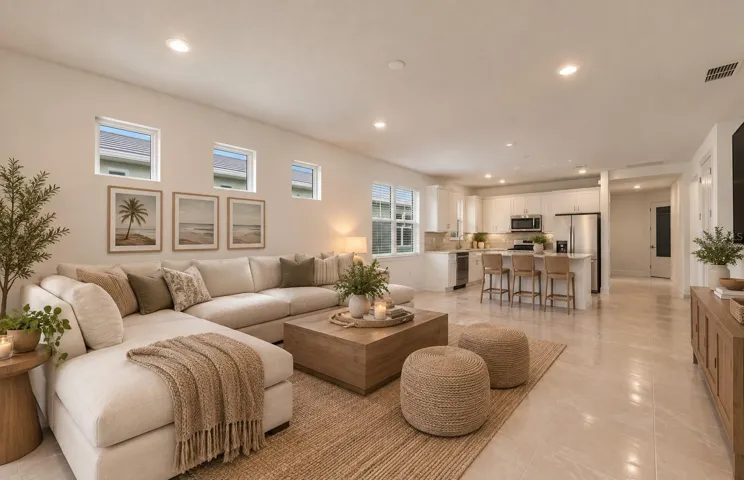 Virtually staged of actual home.