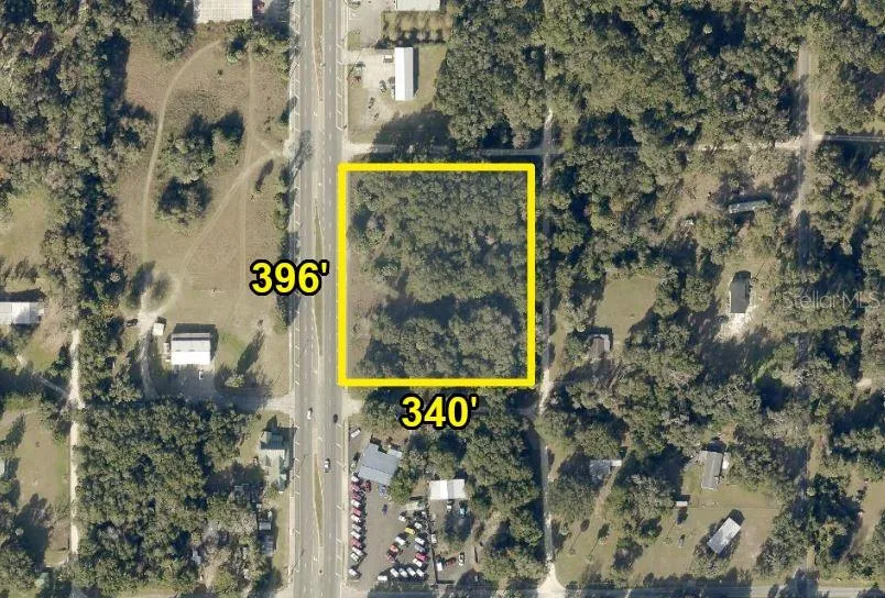 396 Feet frontage on four lane  Hwy 301 to Jacksonville and Ocala