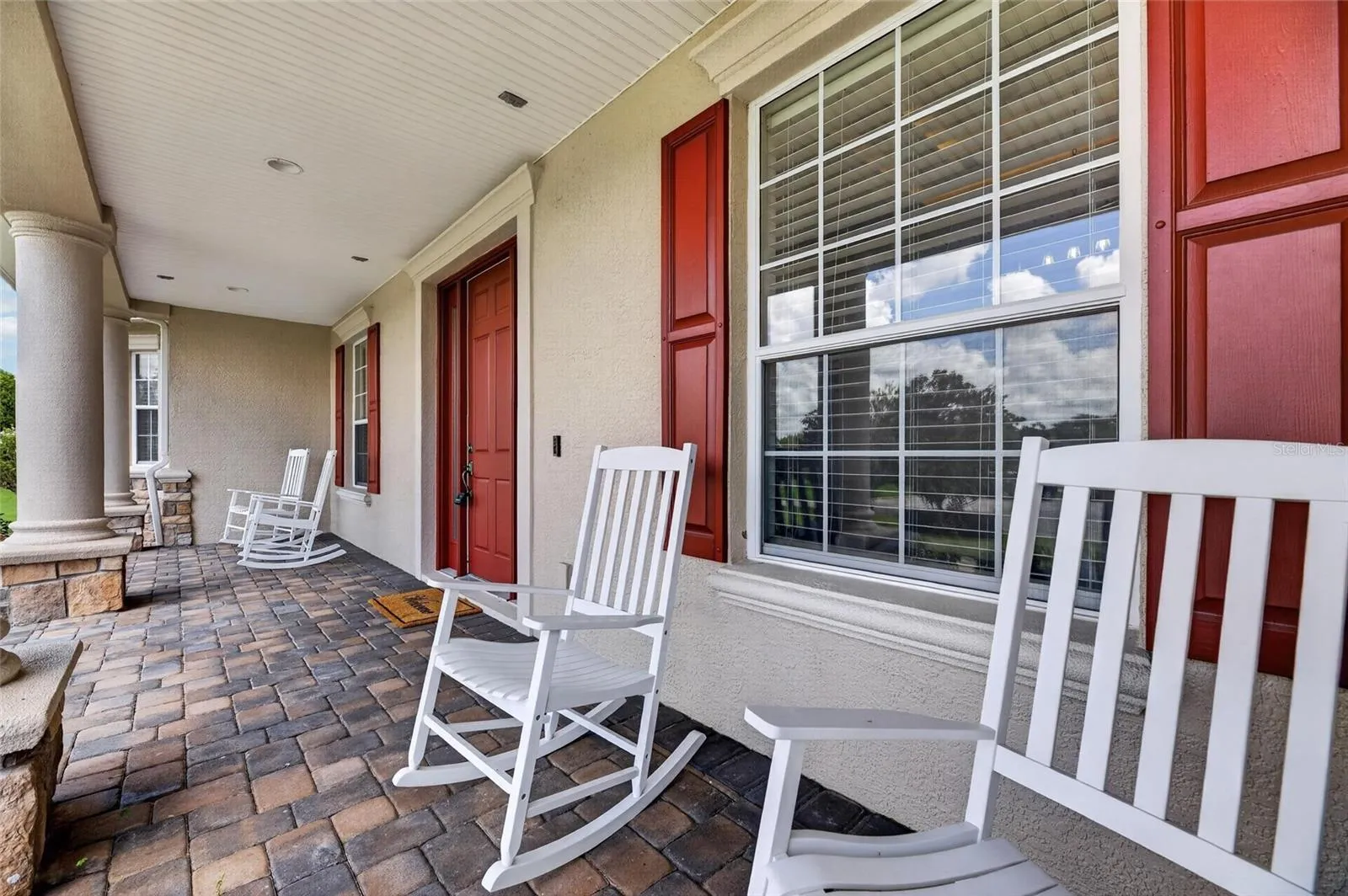 This home sits on a cul-de-sac and perfect for sitting on the porch