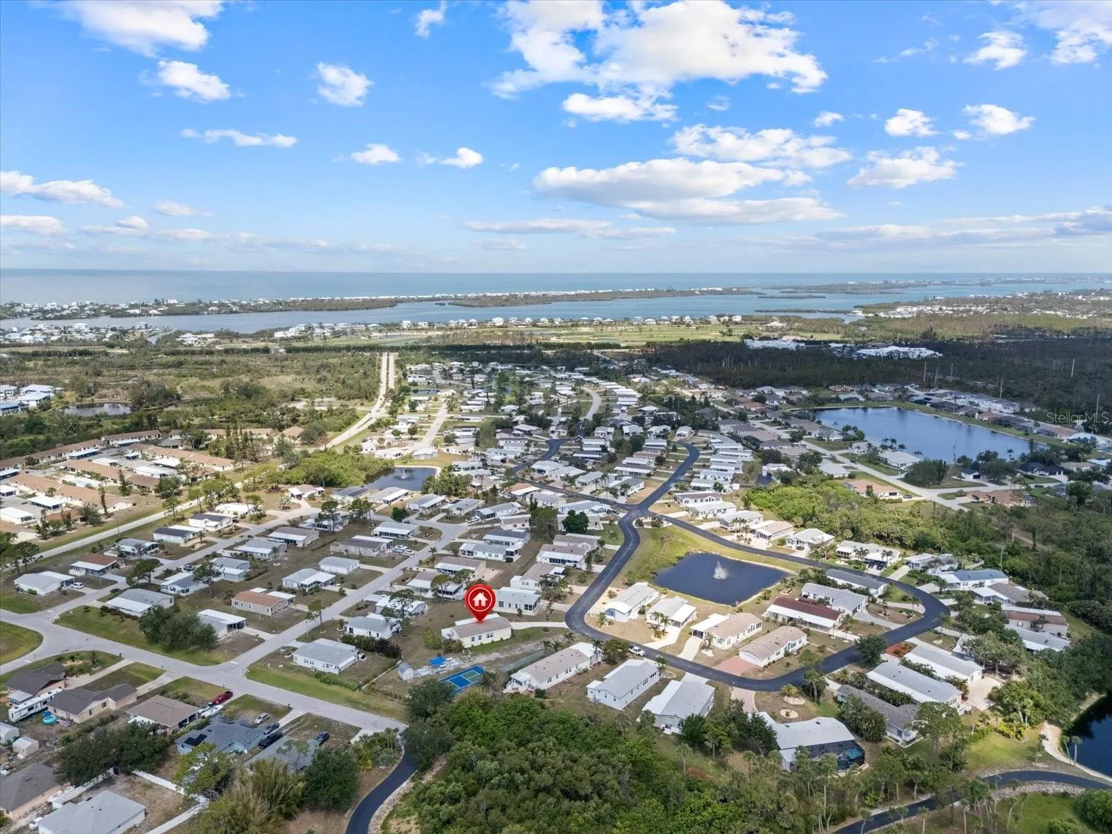Aerial view of 9182 Pinehaven Way