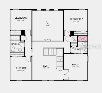 Floor 2 ~ Additional Highlights Include: Whole house impact windows, 8' interior doors, shower in place of tub at bath two, and outdoor kitchen rough-in