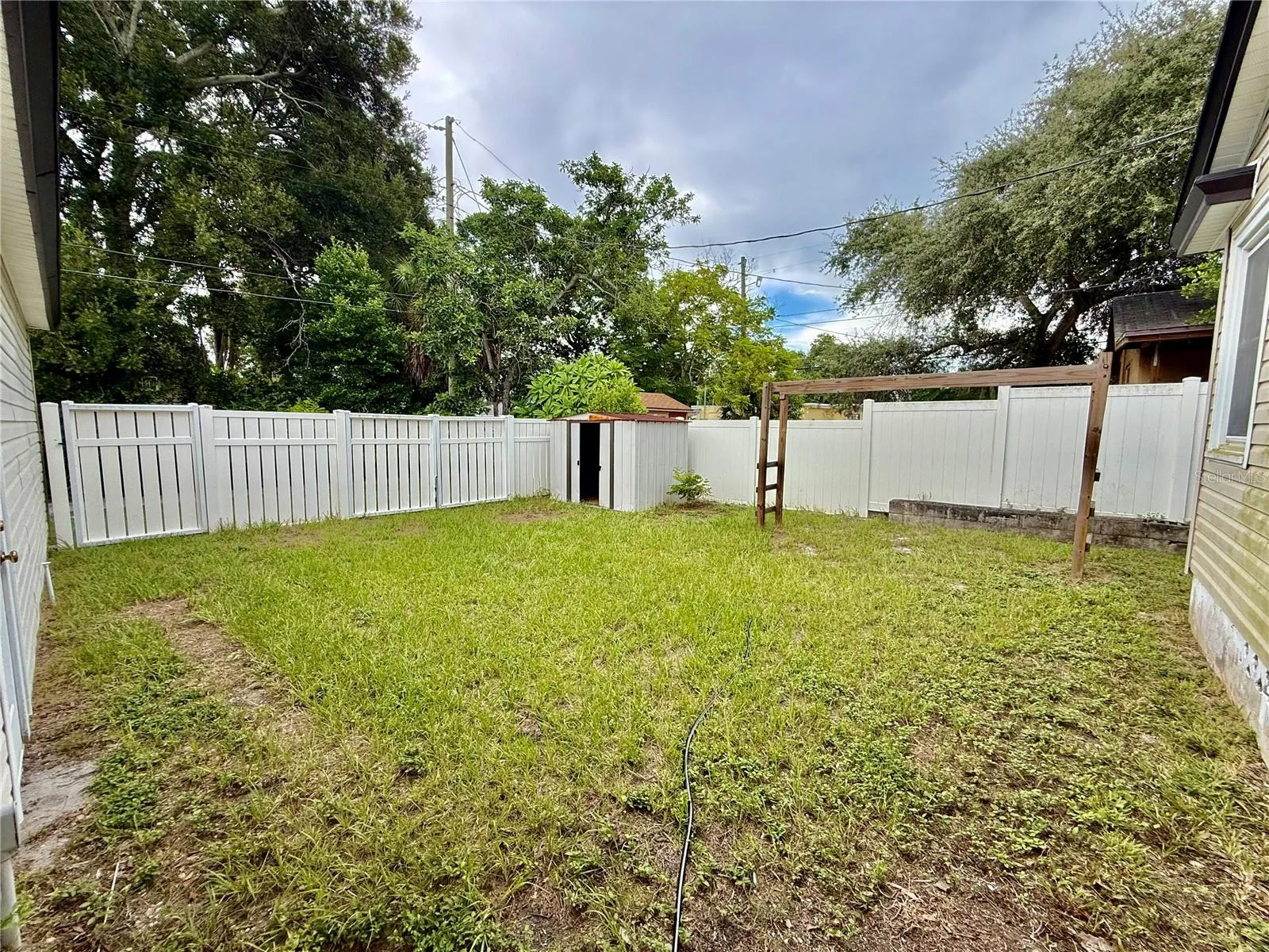 Large yard