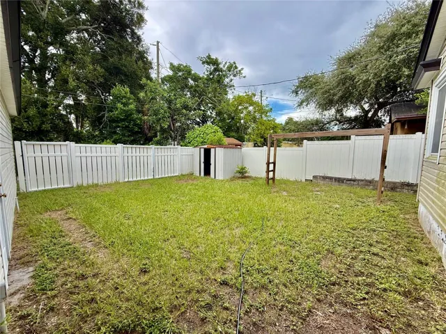 Large yard