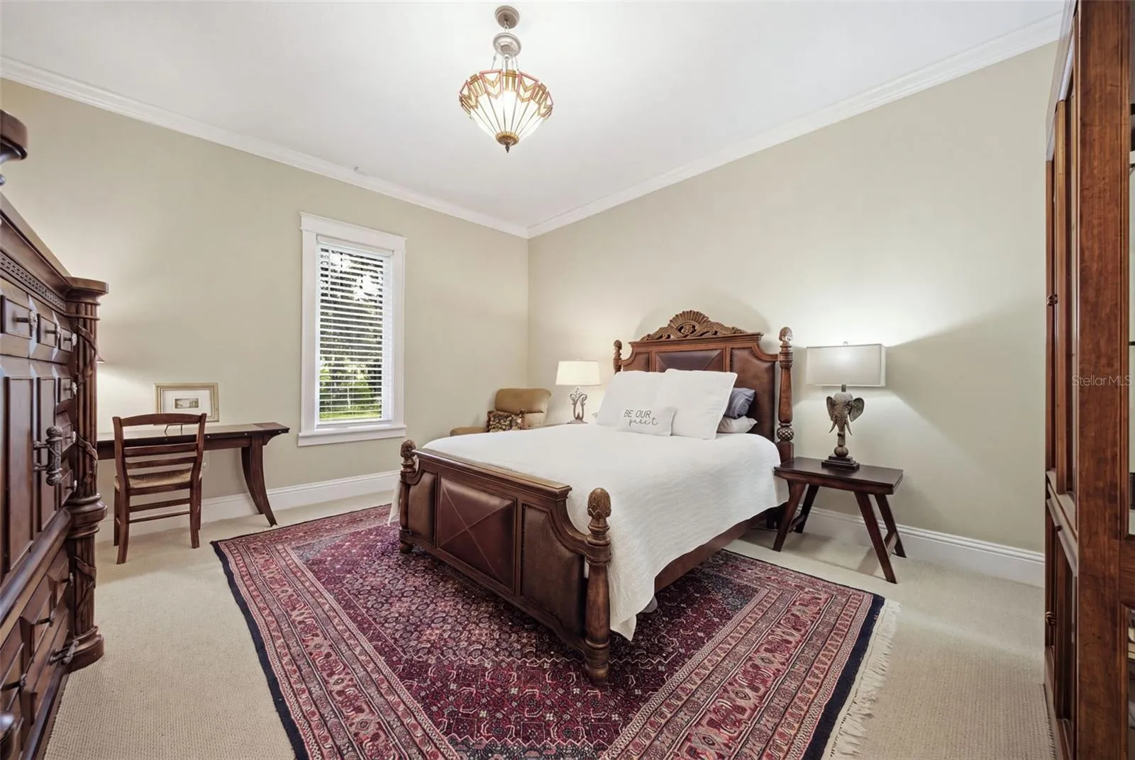 Guest room 1 with walk in closet.