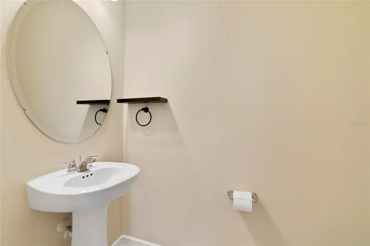 Half bathroom downstairs