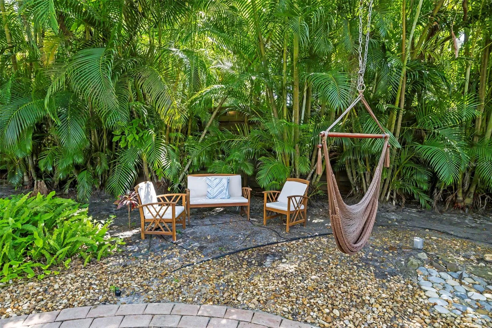 A perfect little conversation area to get out of the sun