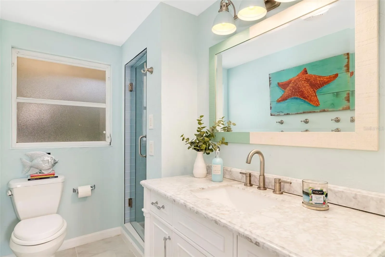 Newly renovated upstairs bathroom