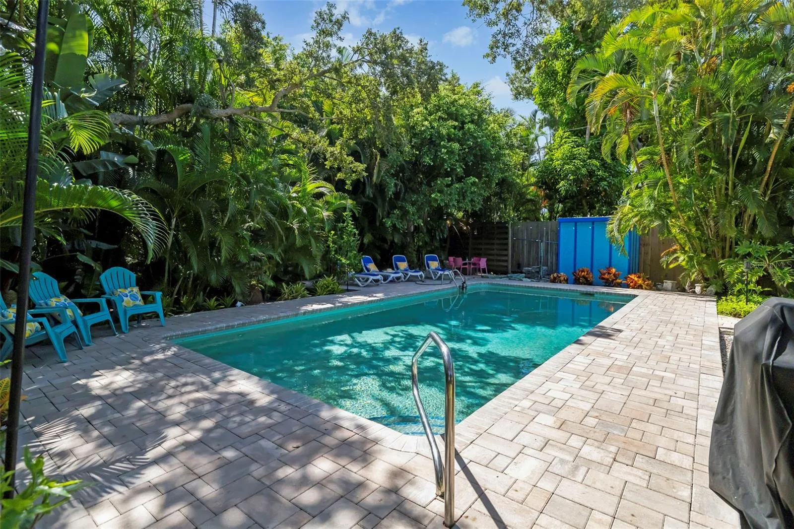 Spend your days lounging around this refreshing pool
