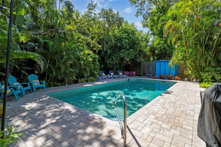 Spend your days lounging around this refreshing pool