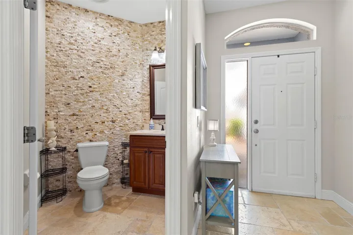 First floor half bath