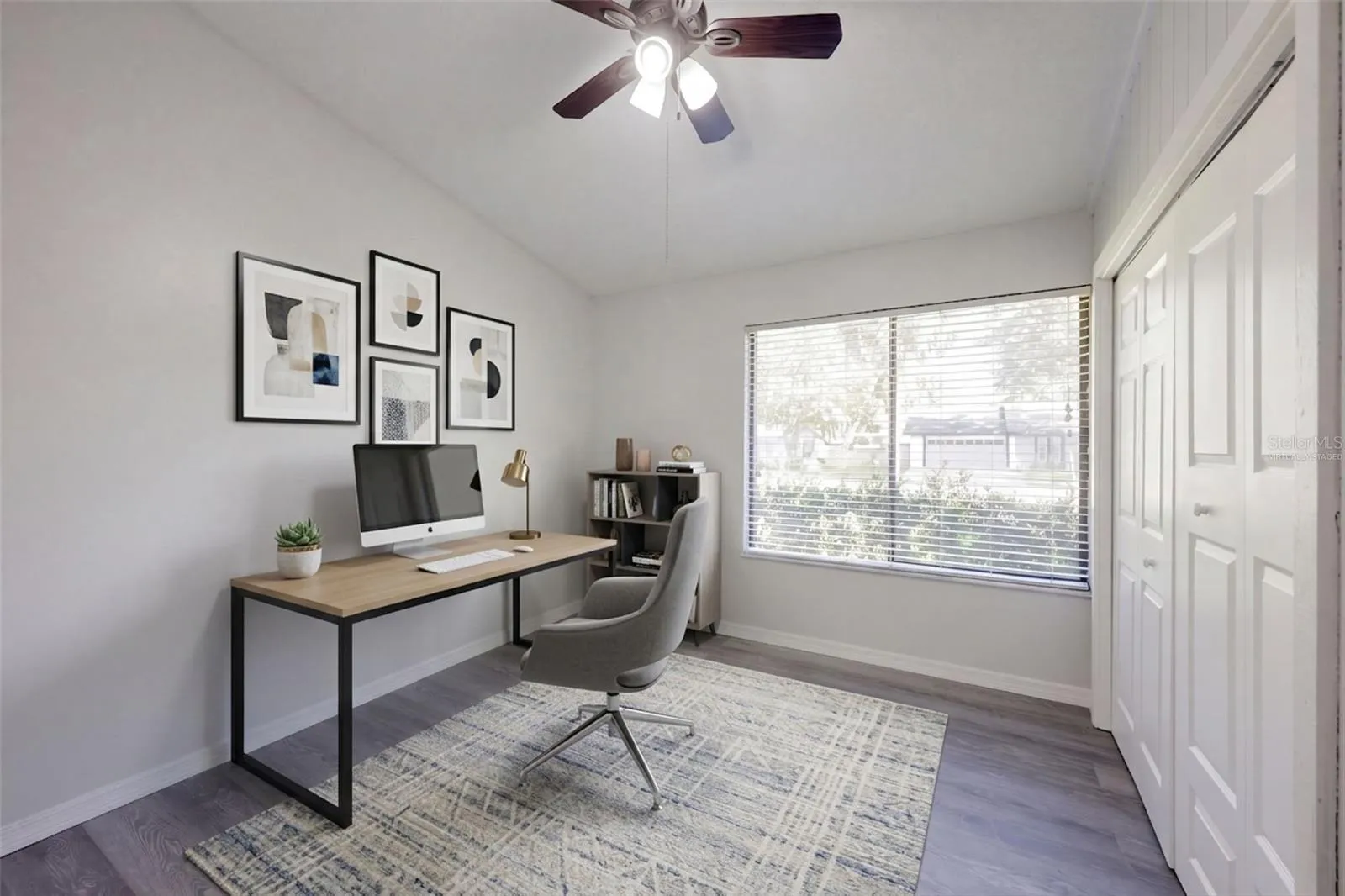 Bedroom #3 - Virtually Staged as an office