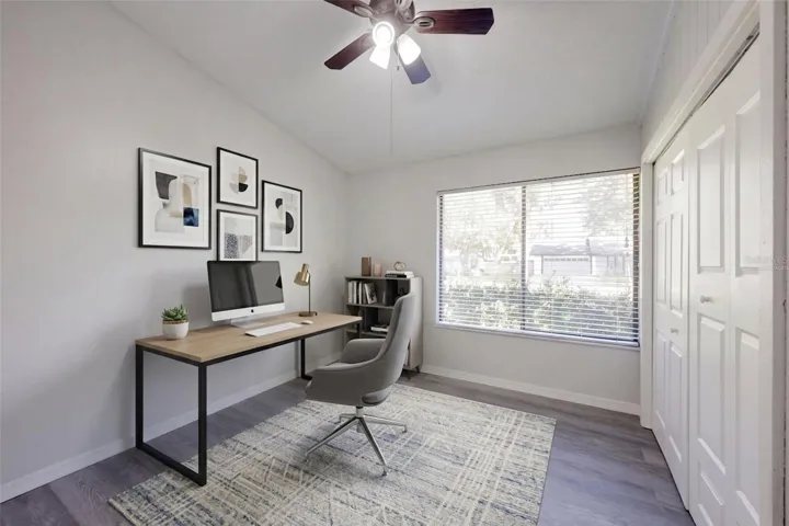 Bedroom #3 - Virtually Staged as an office