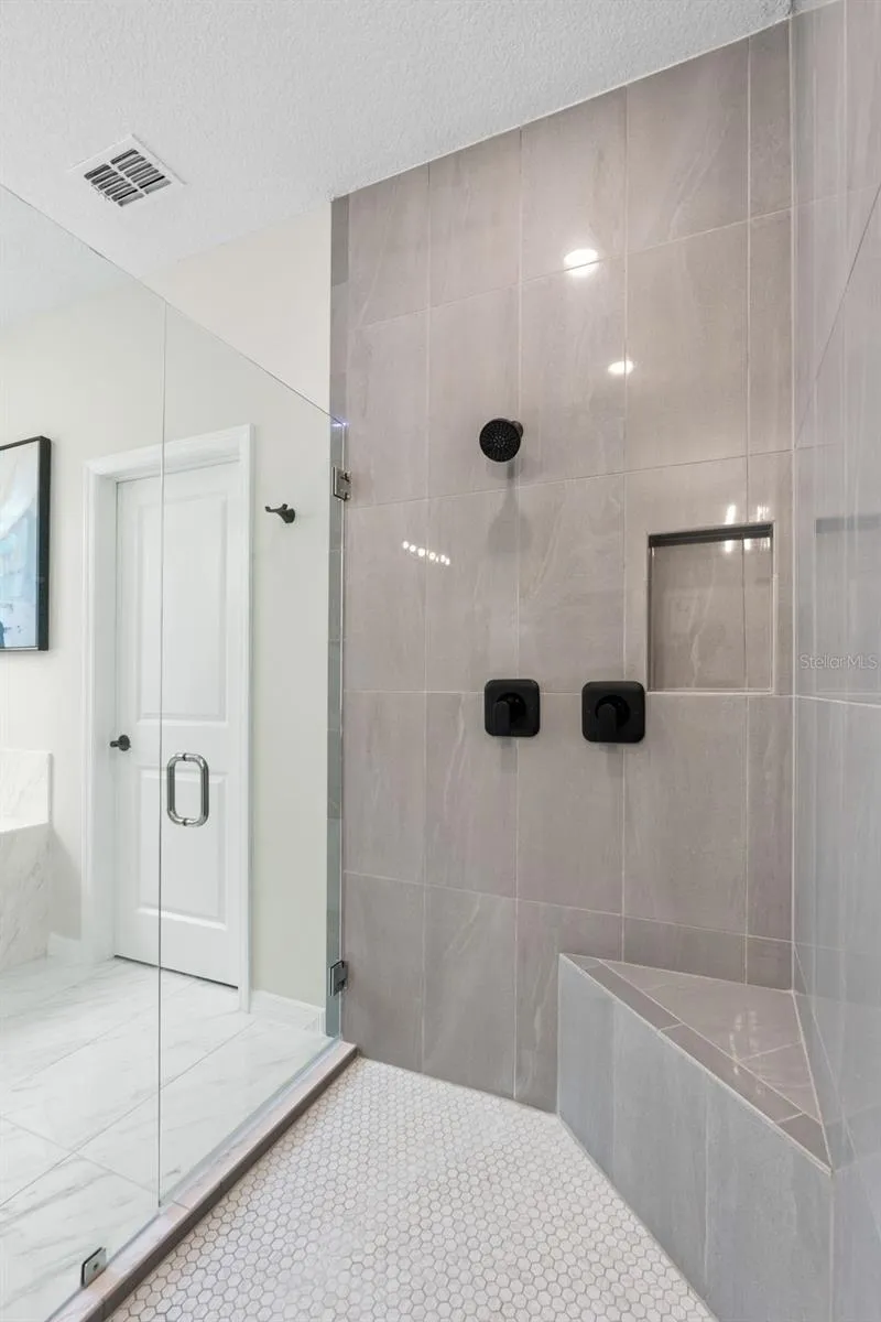 Spa-inspired finishes.
