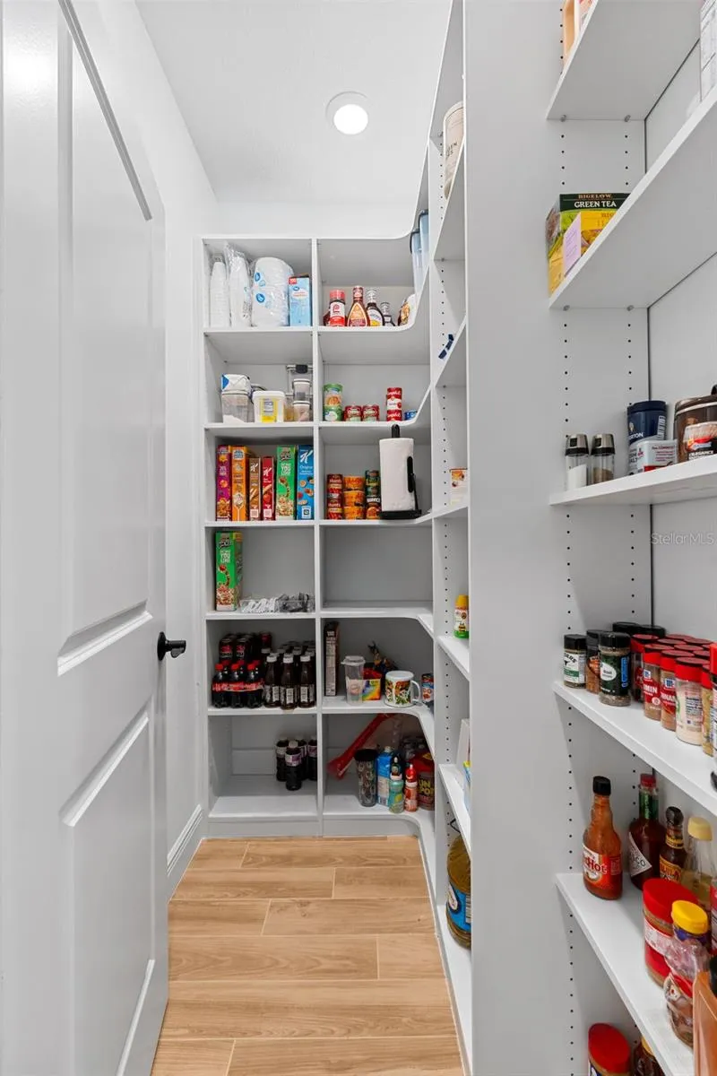Walk-in pantry.