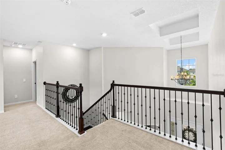 Two story foyer.