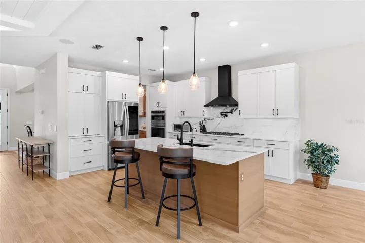 Upgraded chef's kitchen.