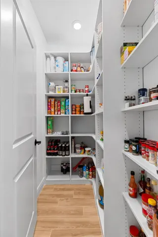 Walk-in pantry.