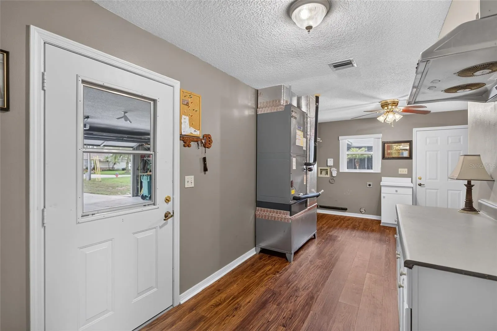 Large laundry room from the garage entrance