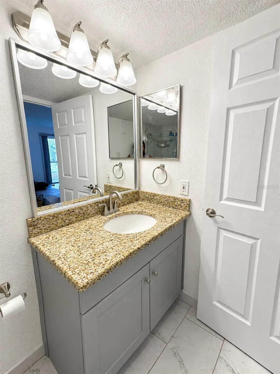 Bathroom sink view