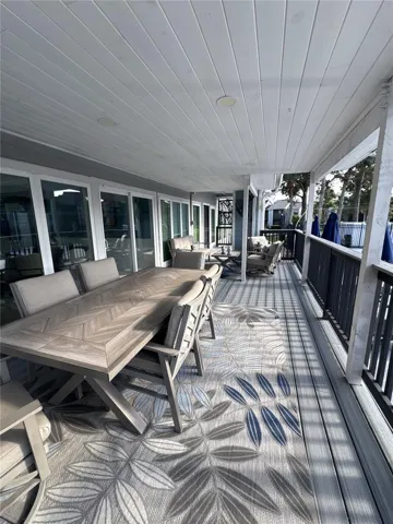 Community Pool seating area