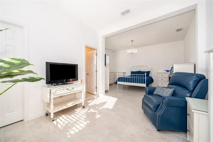 Exceptional oversized suite offering privacy, comfort, and remarkable flexibility for guests or multigenerational living.