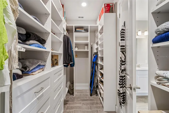 CUSTOM BUILT WALK-IN CLOSET