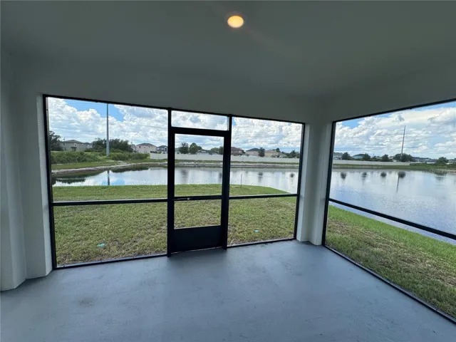 Screened-in Lanai with water views!