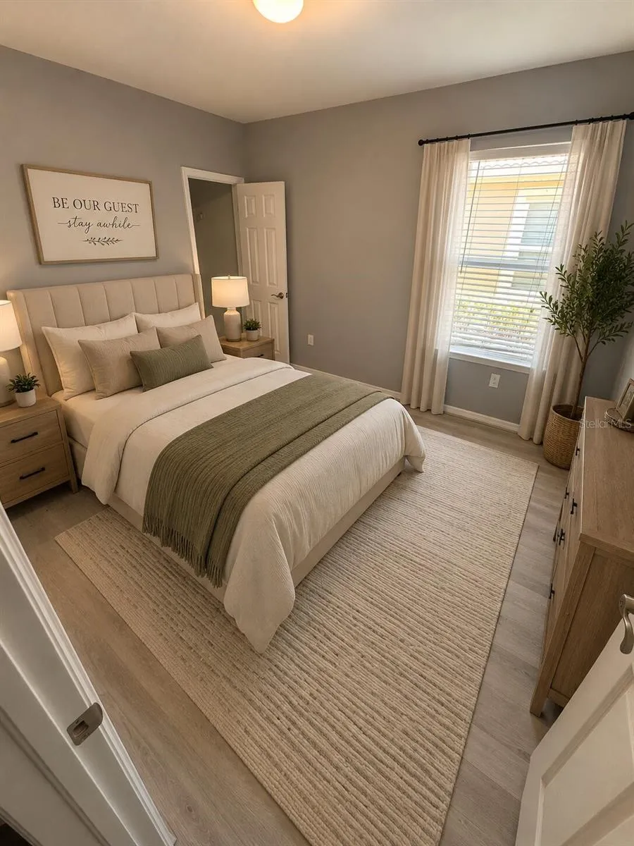 Guest Bedroom (Virtually Stage)