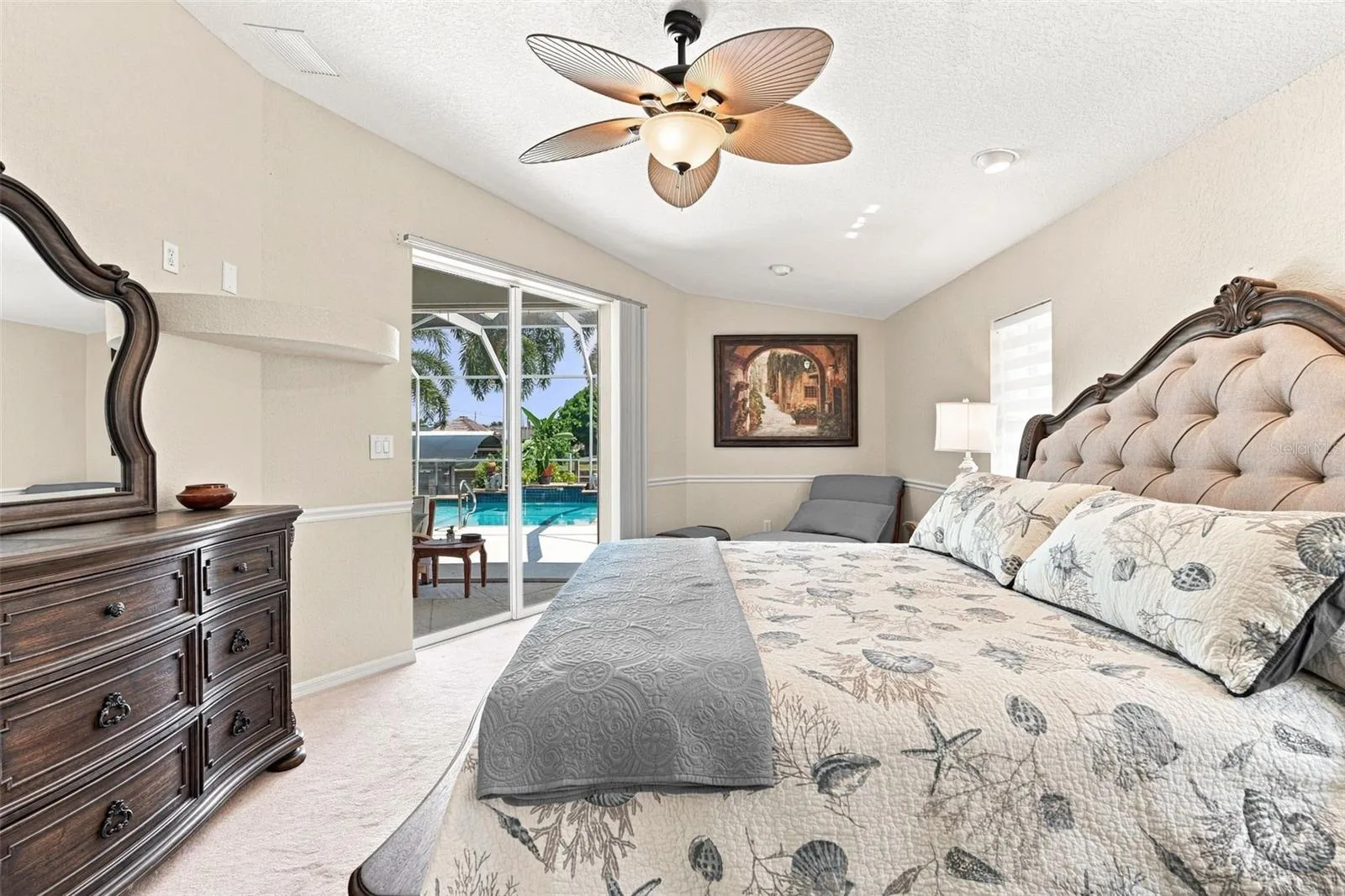 Primary Bedroom with Private Pool &amp; Patio Access