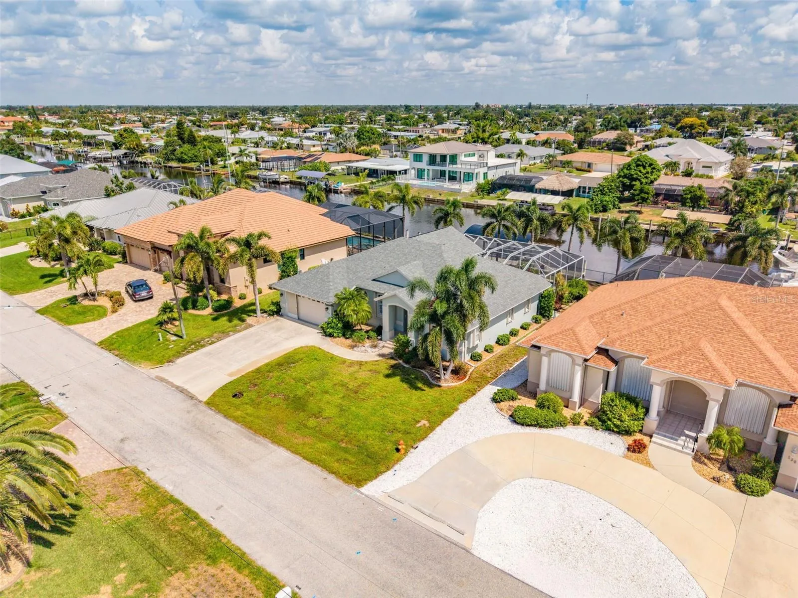Aerial View of Home &amp; Surrounding Neighborhood